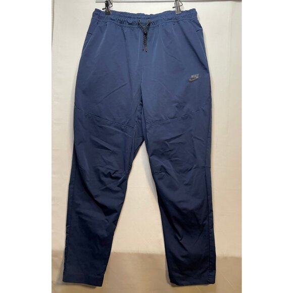 Nike rain pants mens large 30 x 30 jogger drawstring sweatpants storm blue - Picture 1 of 9